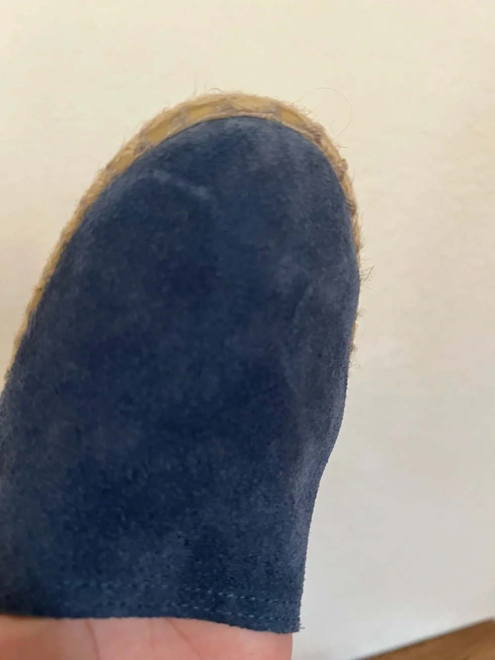 Miz Mooz Celestine Espadrille Flats Sz 40 Blue Suede Leather Shoes